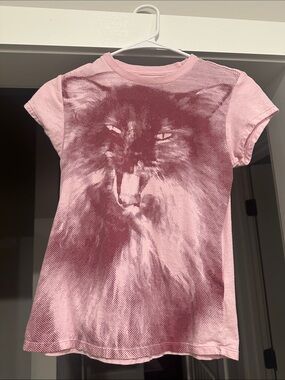 Women’s Pink Graphic Lion Tee